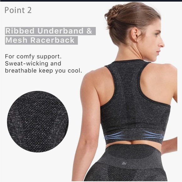 NWT BROKIG 4-Able Lift Contour Sports Bra - grey - Picture 3 of 5